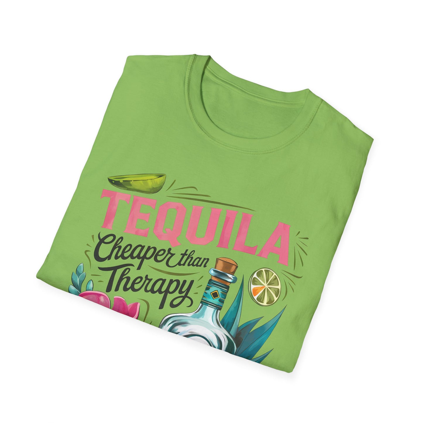 Tequila Therapy T-Shirt, Cheaper than Therapy Shirt, Funny Tequila Tee, Party Shirt, Unique Gift for Tequila Lovers