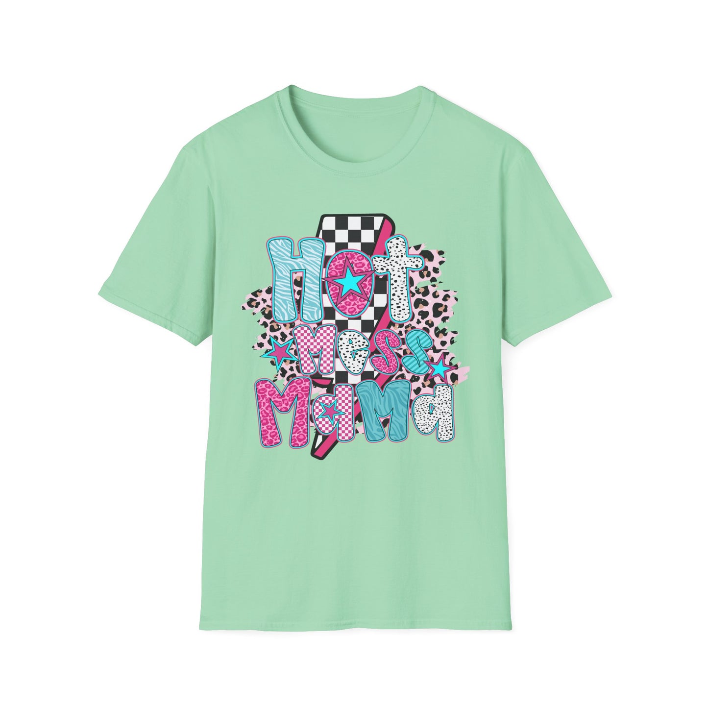 Fun 'Hot Mess Mama' T-Shirt - Perfect for Moms!