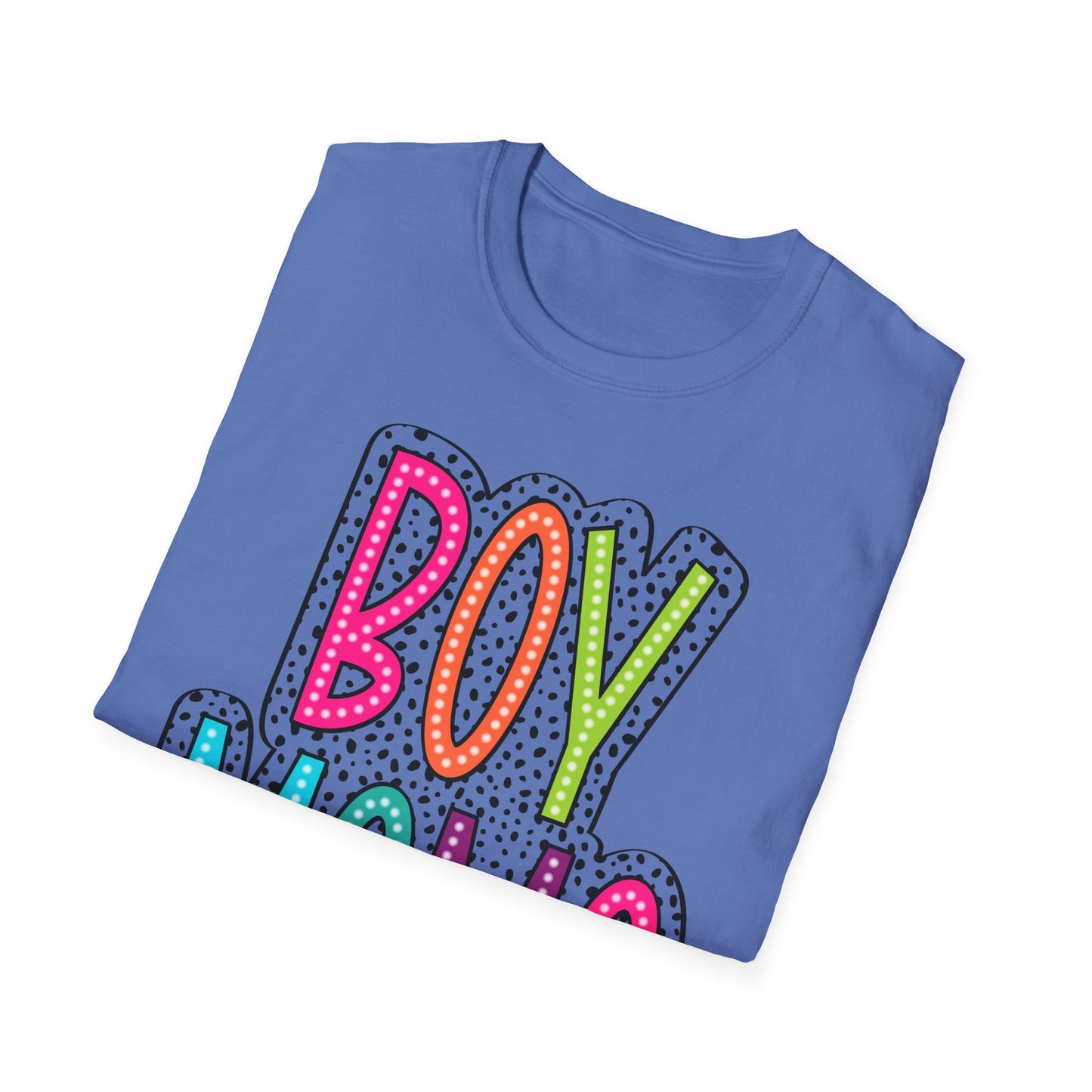 Boy Mama Colorful Graphic Tee for Moms