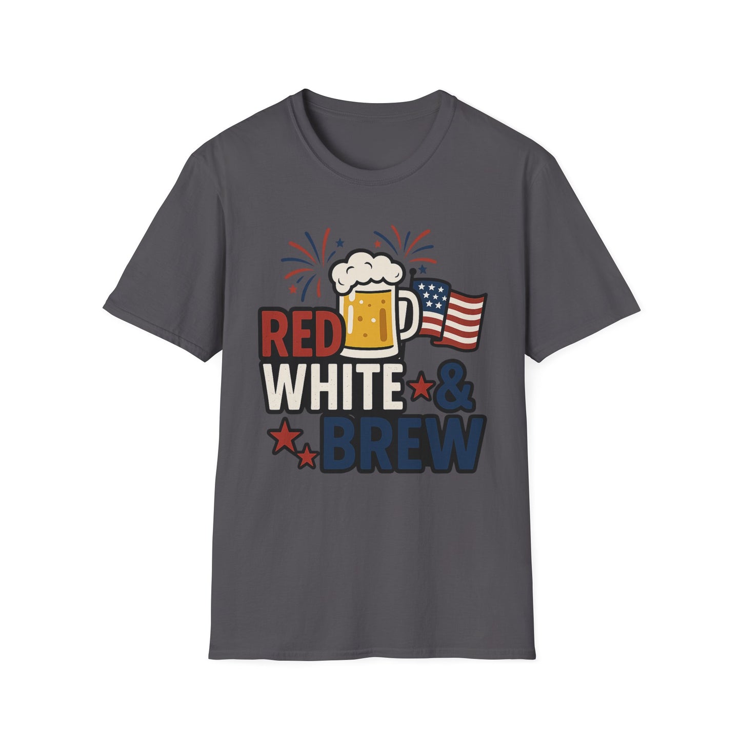 Red, White & Brew T-Shirt - Perfect for BBQs and Celebrations