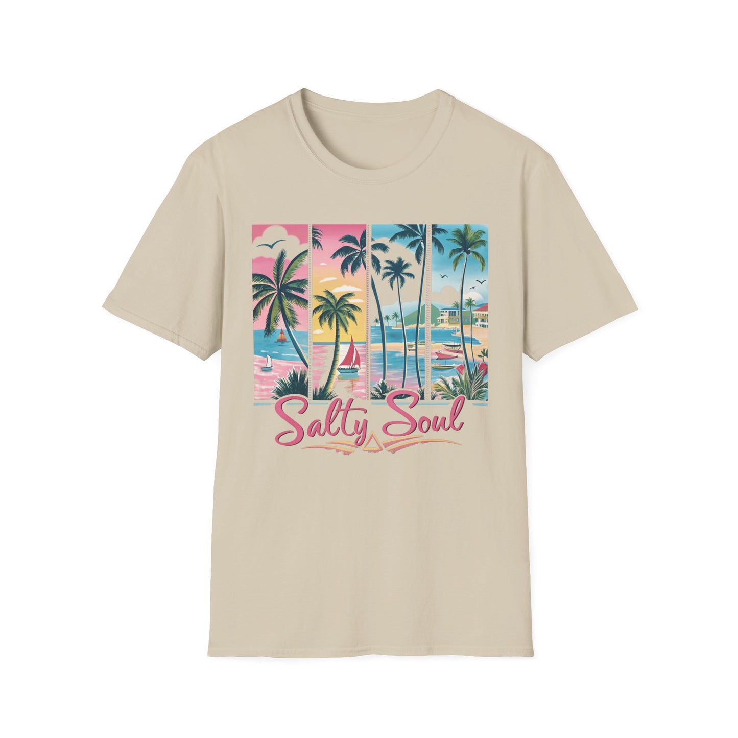 Salty Soul Tropical Vibe Tee for Beach Lovers