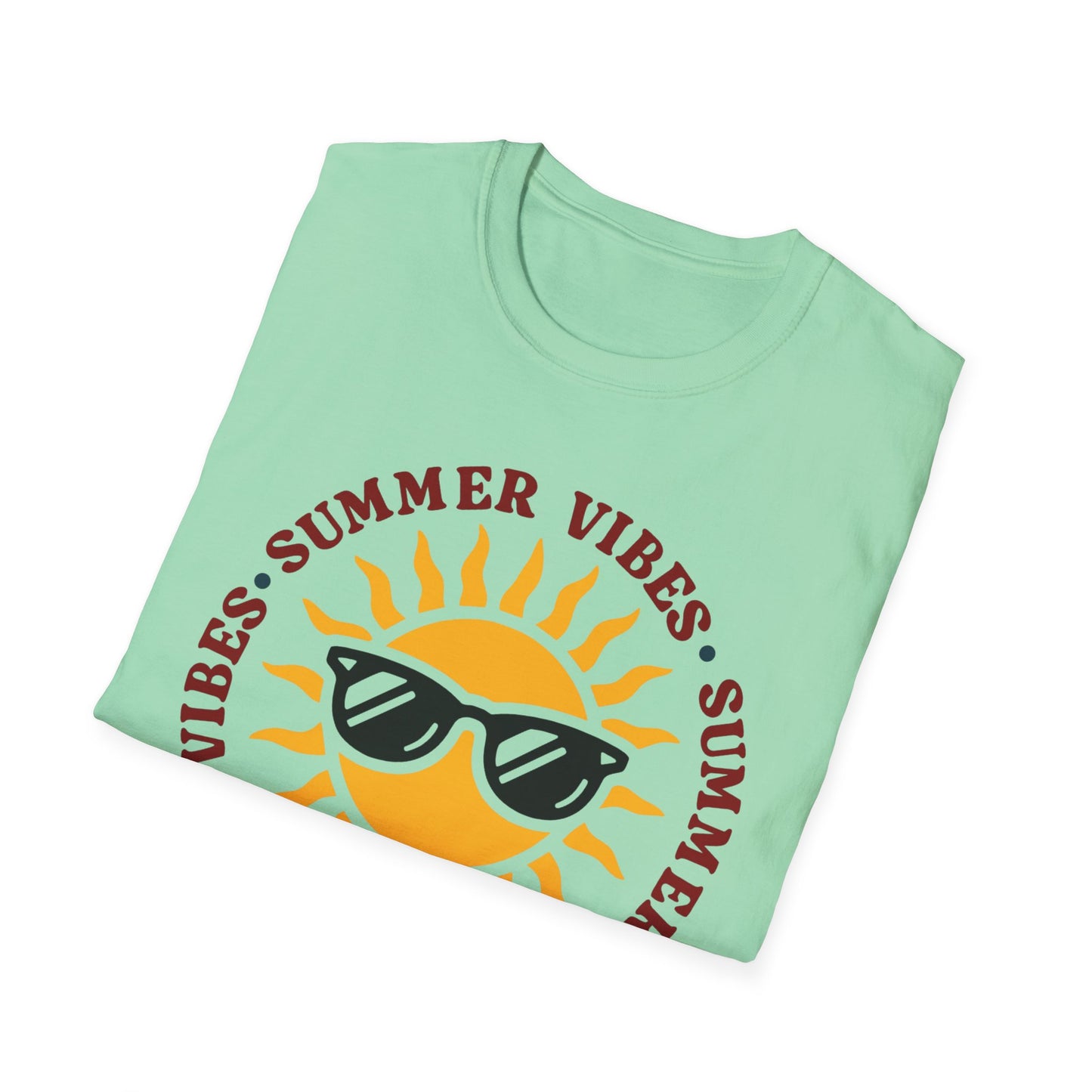 Summer Vibes – Bright Yellow Sun Tee