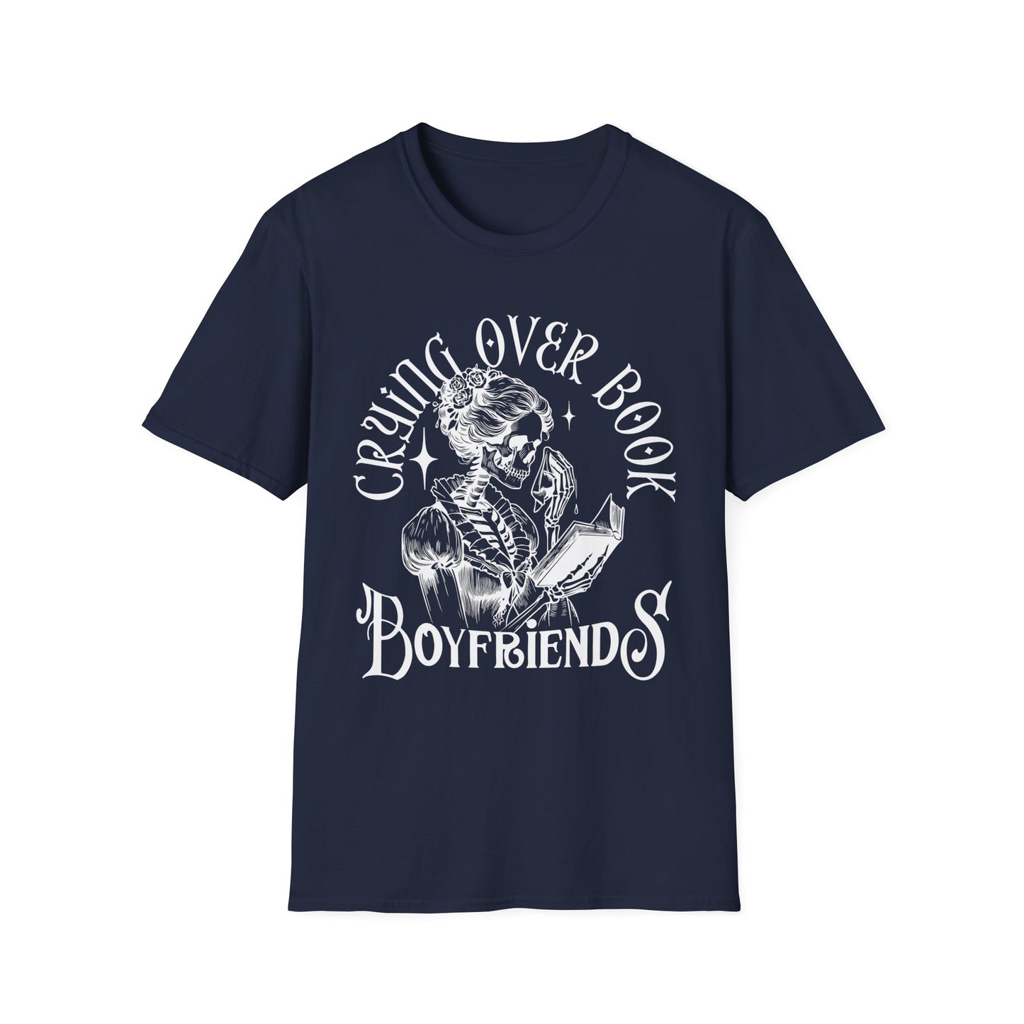 Crying Over Book Boyfriends T-Shirt - Perfect for Book Lovers
