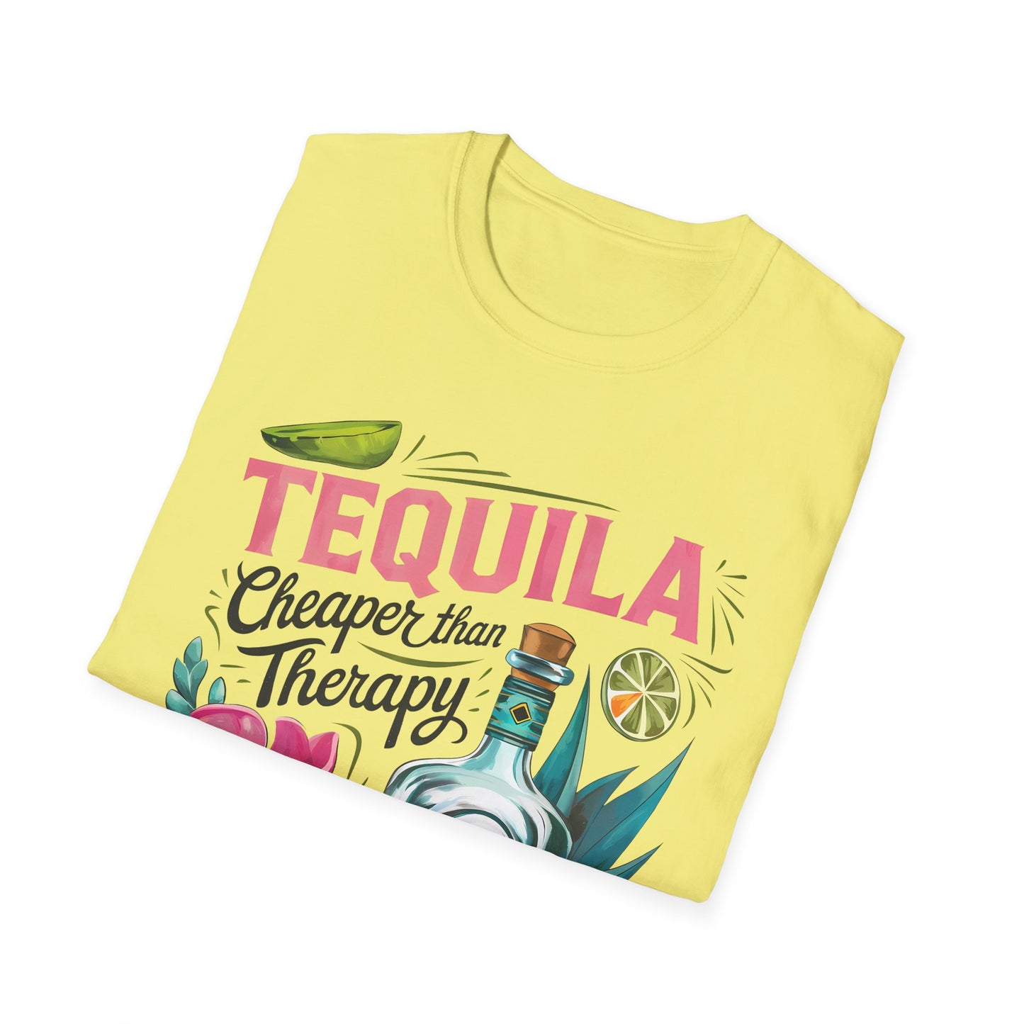 Tequila Therapy T-Shirt, Cheaper than Therapy Shirt, Funny Tequila Tee, Party Shirt, Unique Gift for Tequila Lovers