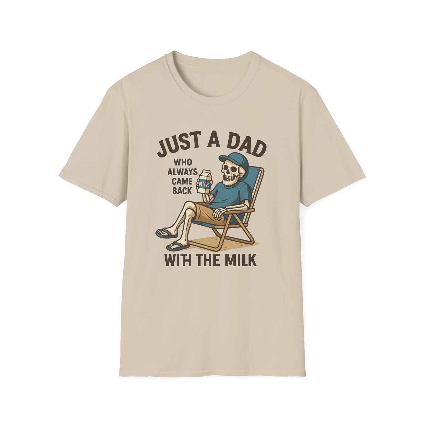 Just a Dad with the Milk Tee, Funny Father's Day Shirt