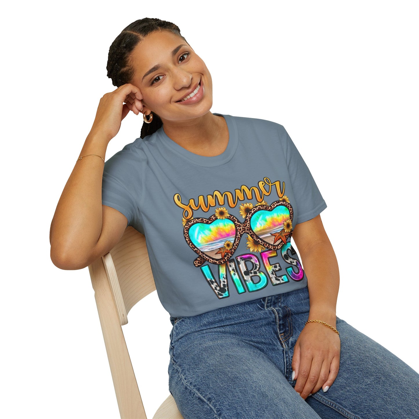 Summer Vibes Graphic -Tee for a Chill Summer
