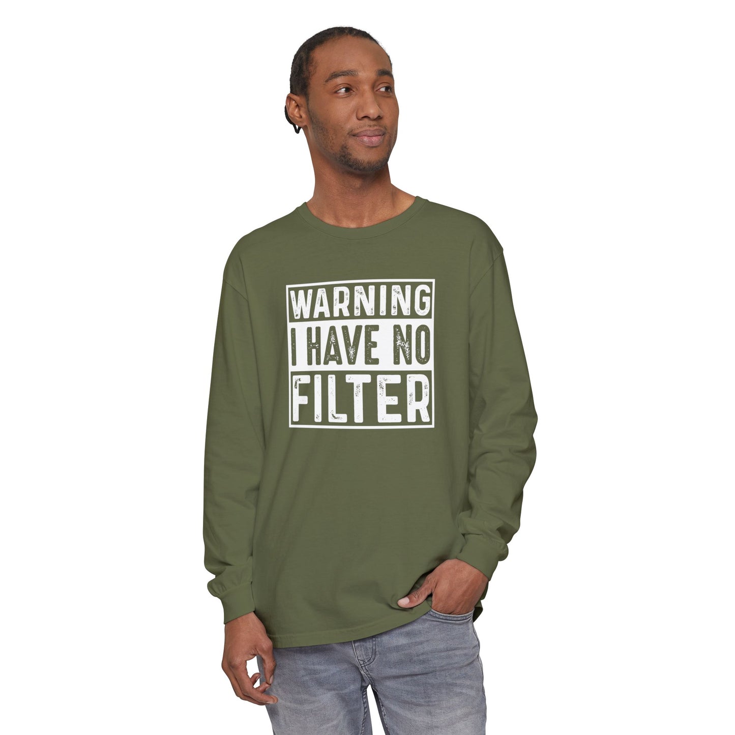 Warning I Have No Filter, Funny Tee, Casual Wear, Gift for Friend, Everyday Style