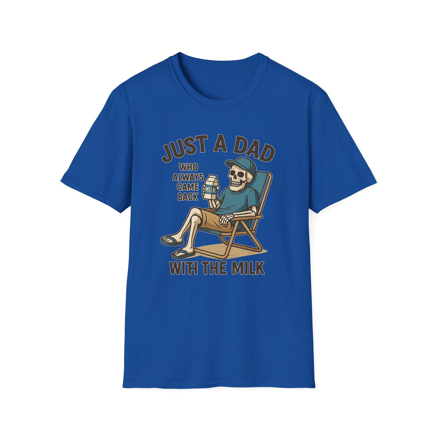 Just a Dad with the Milk Tee, Funny Father's Day Shirt