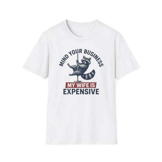 Funny Raccoon T-Shirt - Mind Your Business, Perfect for Gifting on Anniversaries, Birthdays, Casual Outings, Gift for Spouses, [...]
