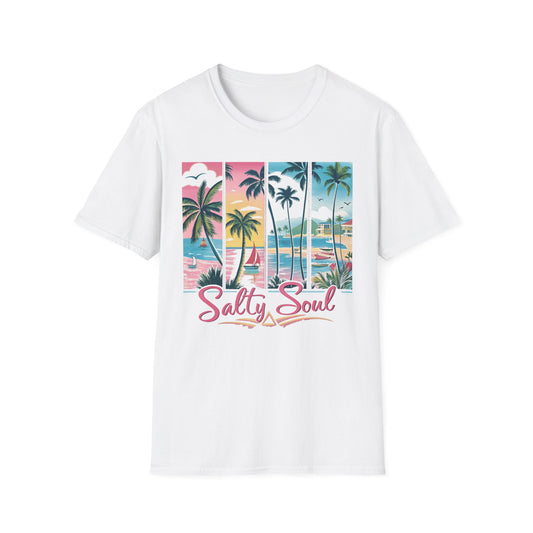 Salty Soul Tropical Vibe Tee for Beach Lovers