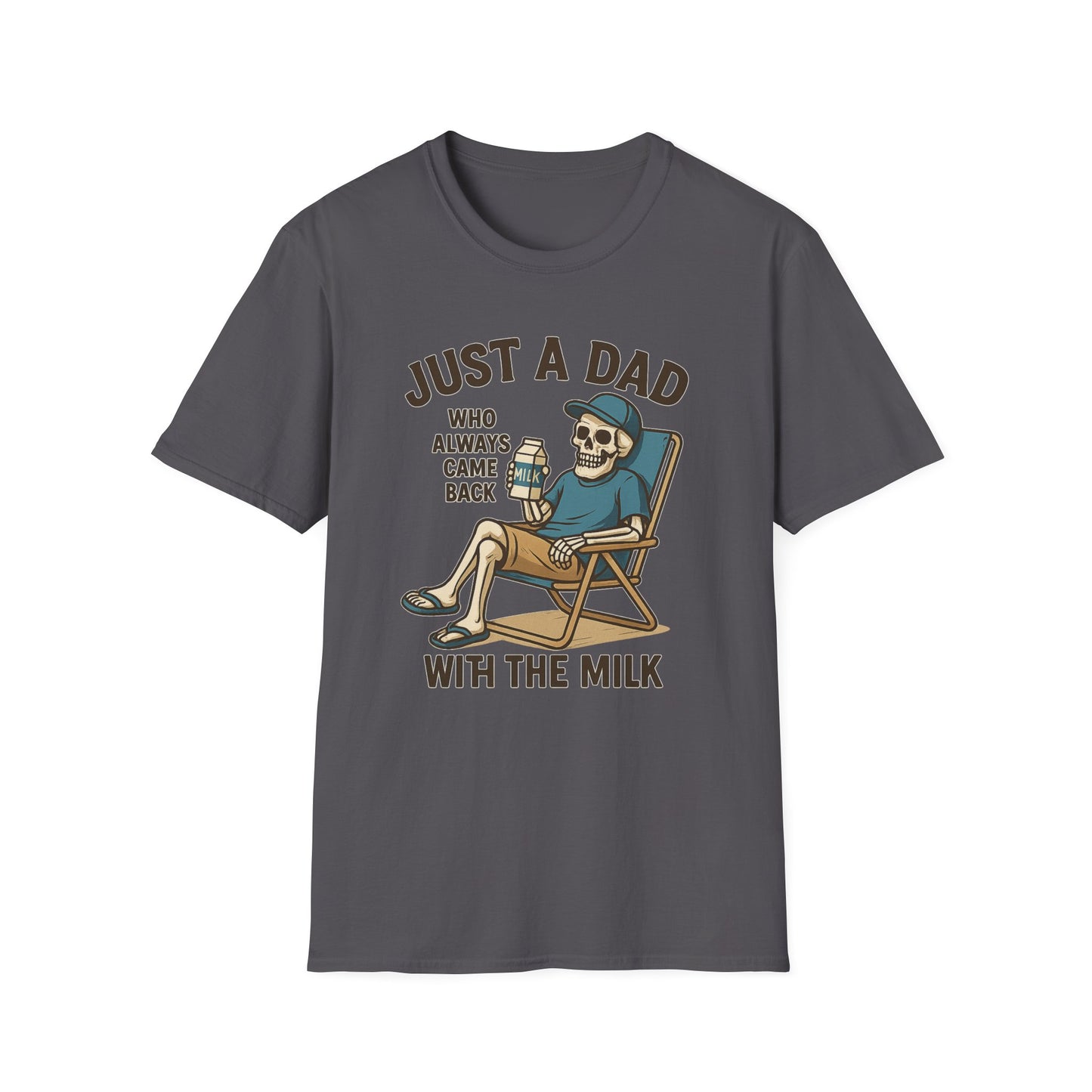 Just a Dad with the Milk Tee, Funny Father's Day Shirt