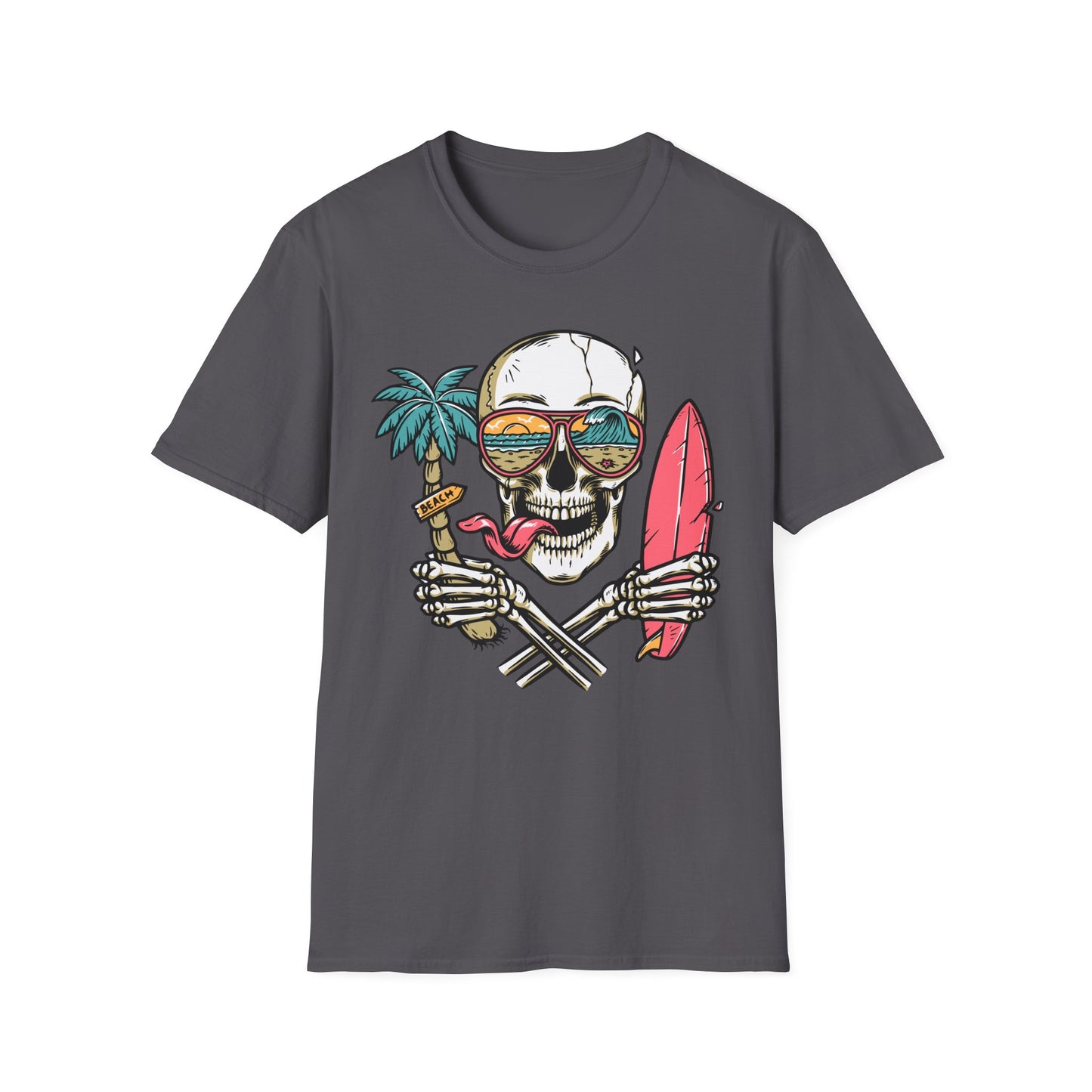 Beach Skull Graphic T-Shirt