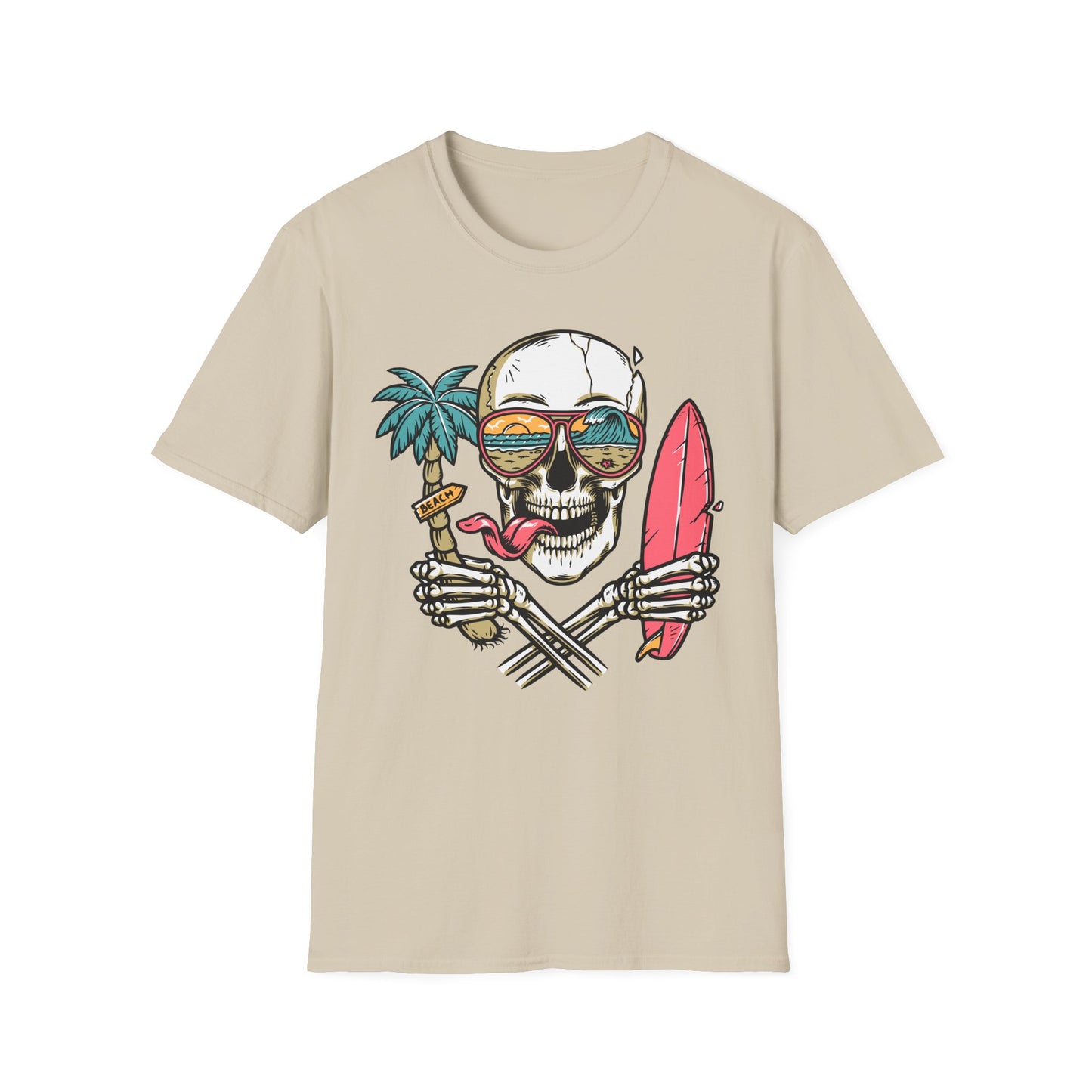 Beach Skull Graphic T-Shirt