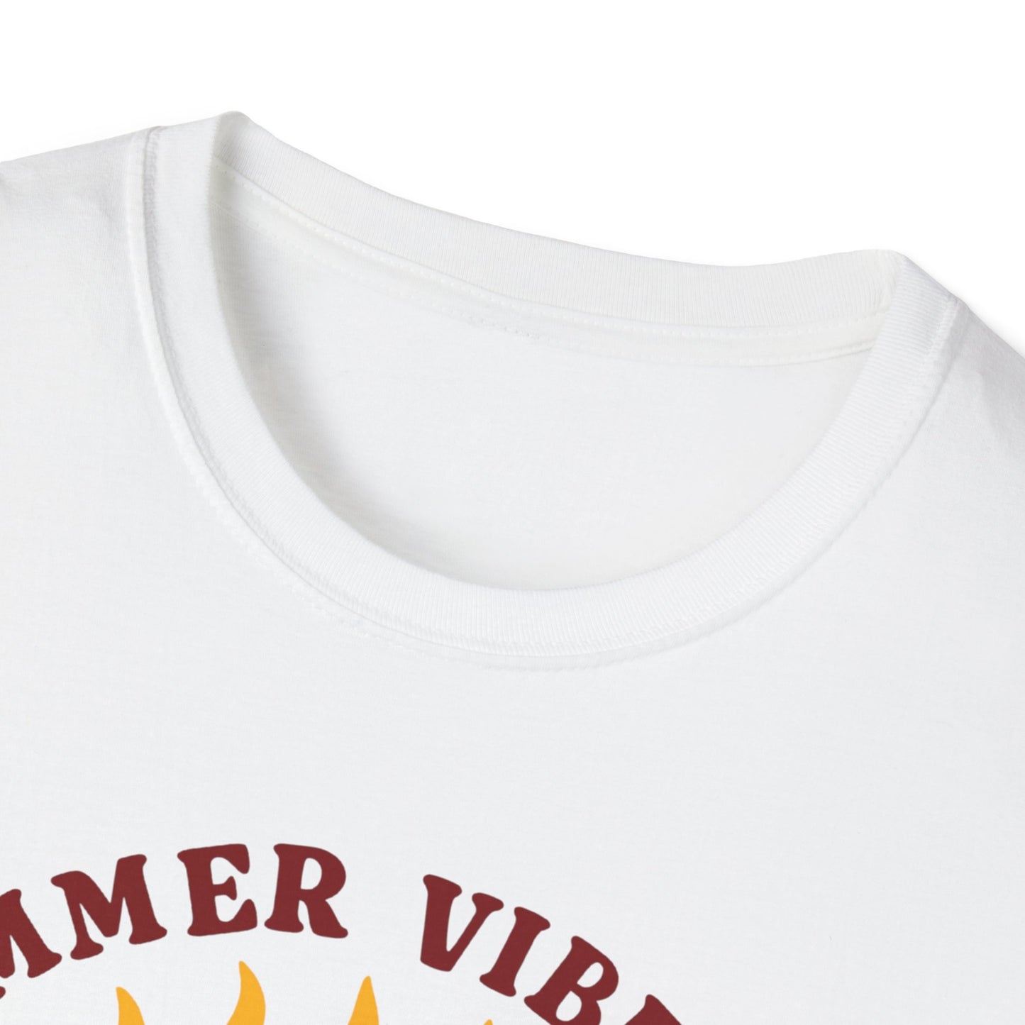 Summer Vibes – Bright Yellow Sun Tee