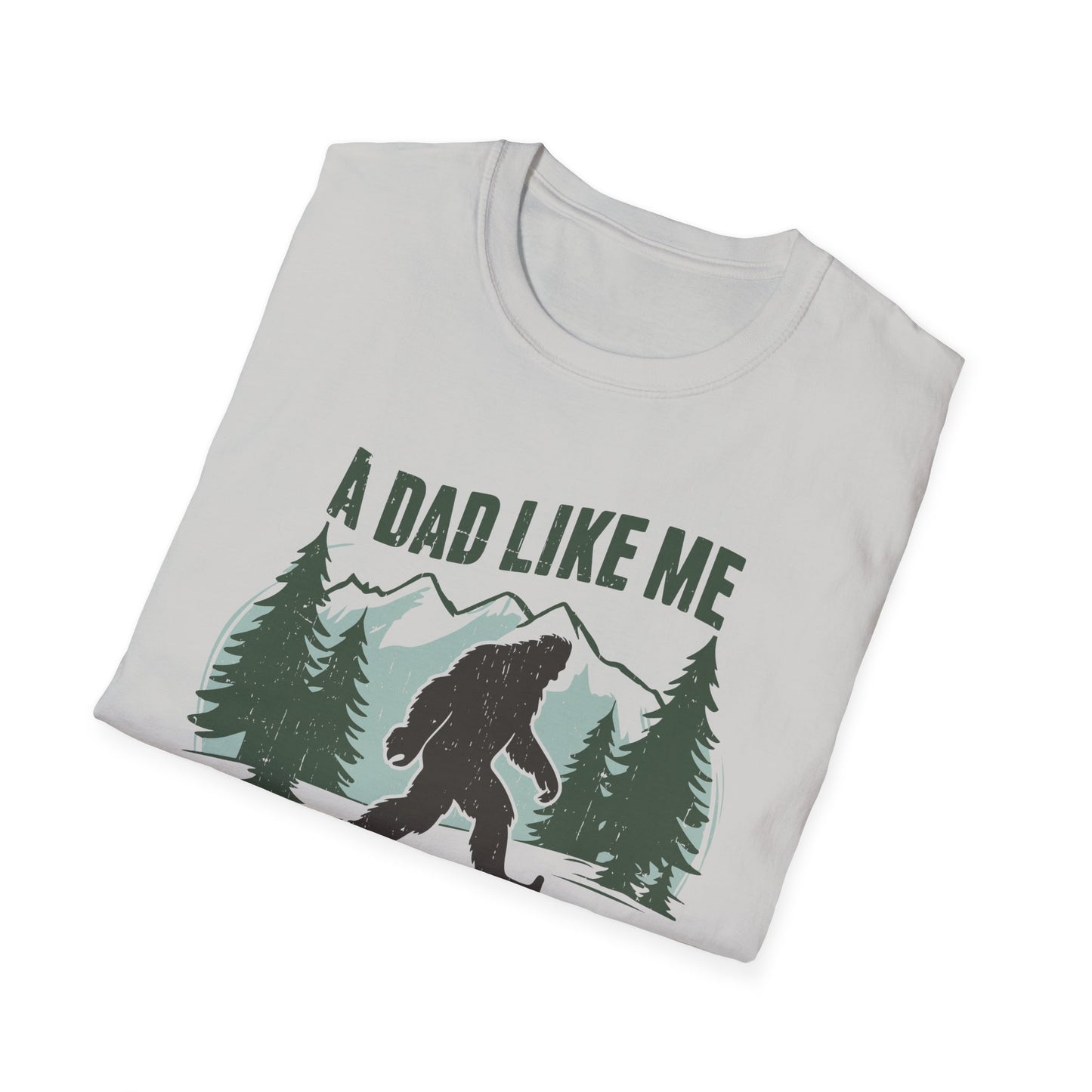 Bigfoot Dad T-Shirt, Funny Father's Day Gift, Unisex Graphic Tee, Nature Lover Shirt, Outdoor Adventure Apparel, Sasquatch Gift