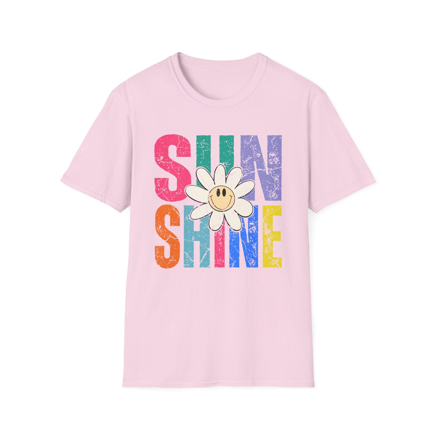 Sunny Vibes T-Shirt - Colorful Sunshine Graphic Tee, Summer Top, Gift for Her, Casual Wear, Festival Fashion