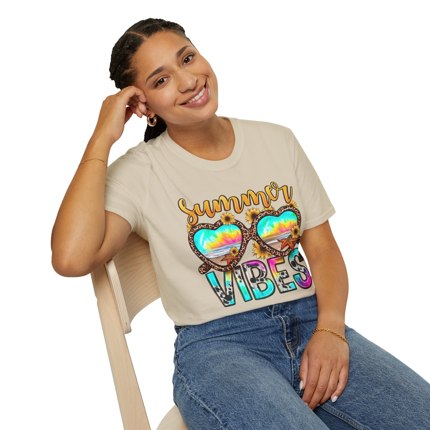 Summer Vibes Graphic -Tee for a Chill Summer