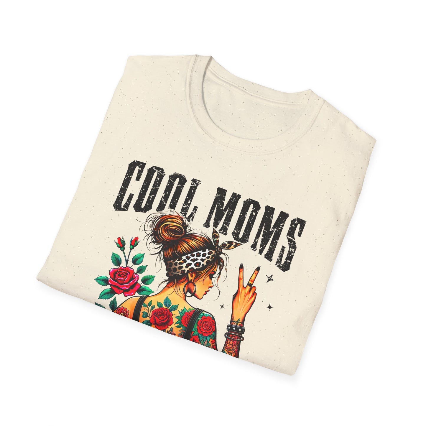 Cool Moms Tattoo Graphic T-Shirt