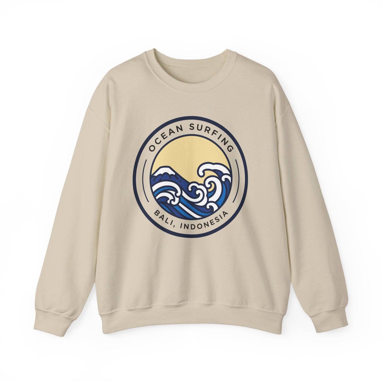 Ocean Surfing Bali Crewneck Sweatshirt - Unisex Heavy Blend