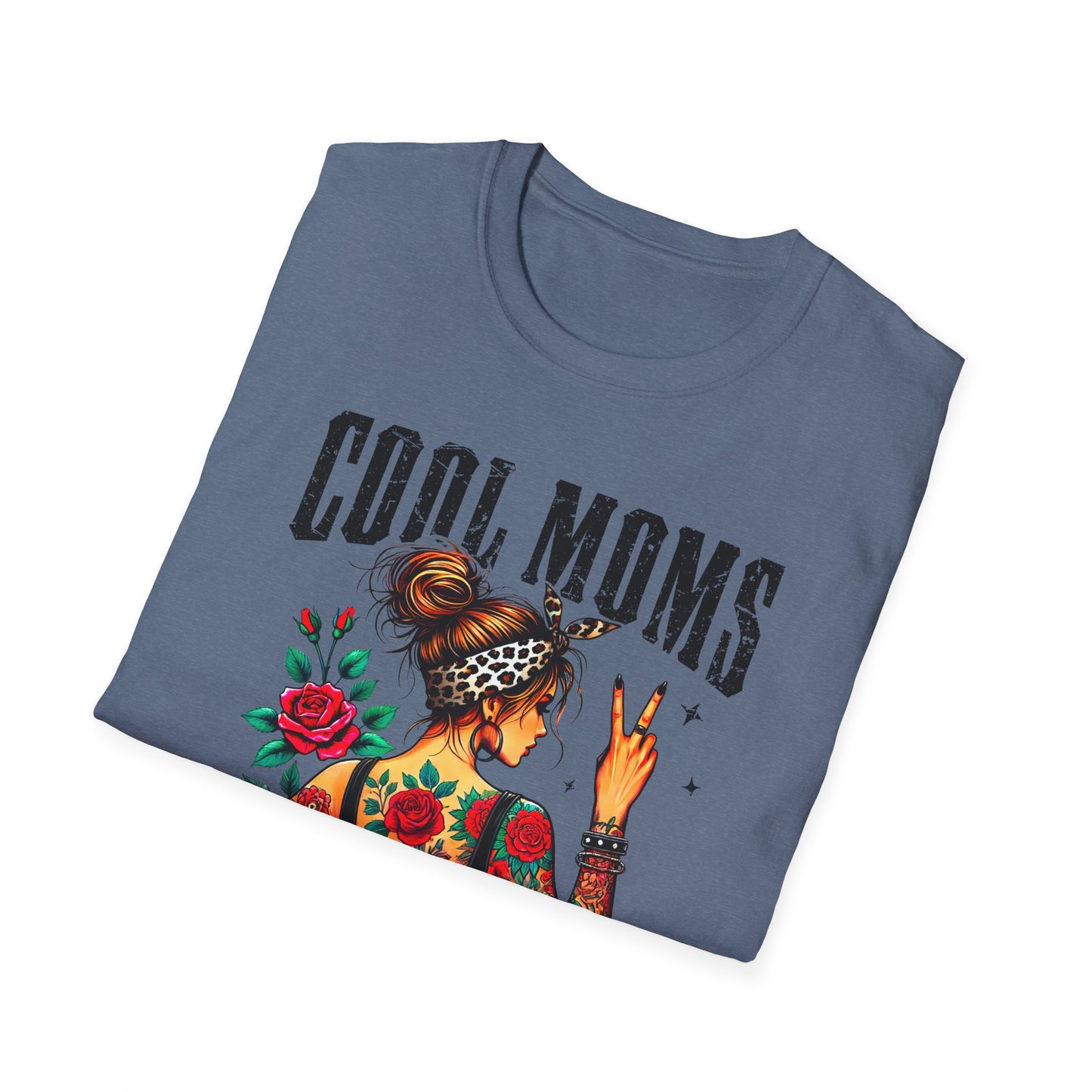 Cool Moms Tattoo Graphic T-Shirt