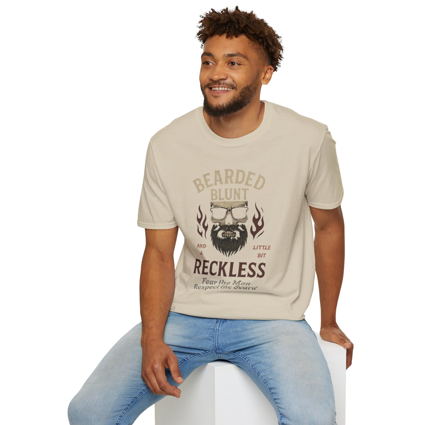 Bearded and Reckless Unisex Tee for Beard Lovers
