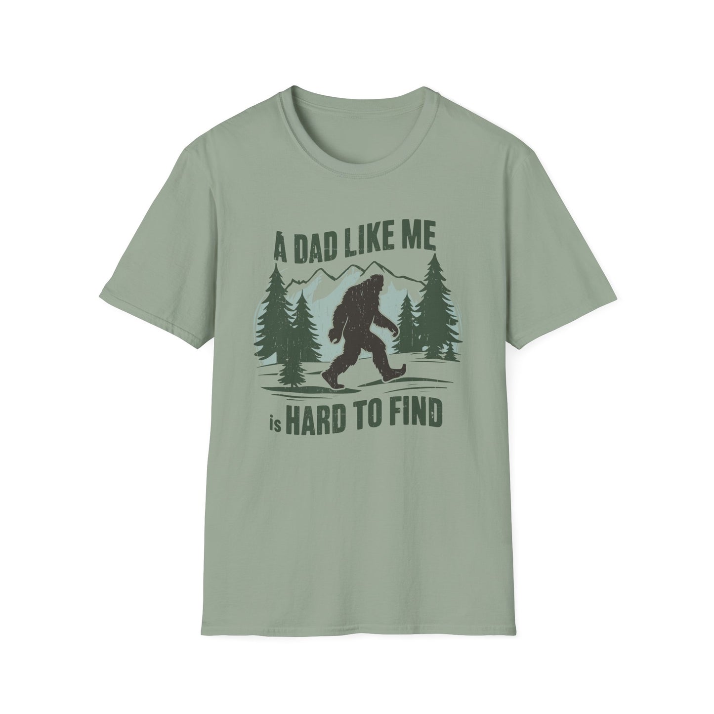 Bigfoot Dad T-Shirt, Funny Father's Day Gift, Unisex Graphic Tee, Nature Lover Shirt, Outdoor Adventure Apparel, Sasquatch Gift