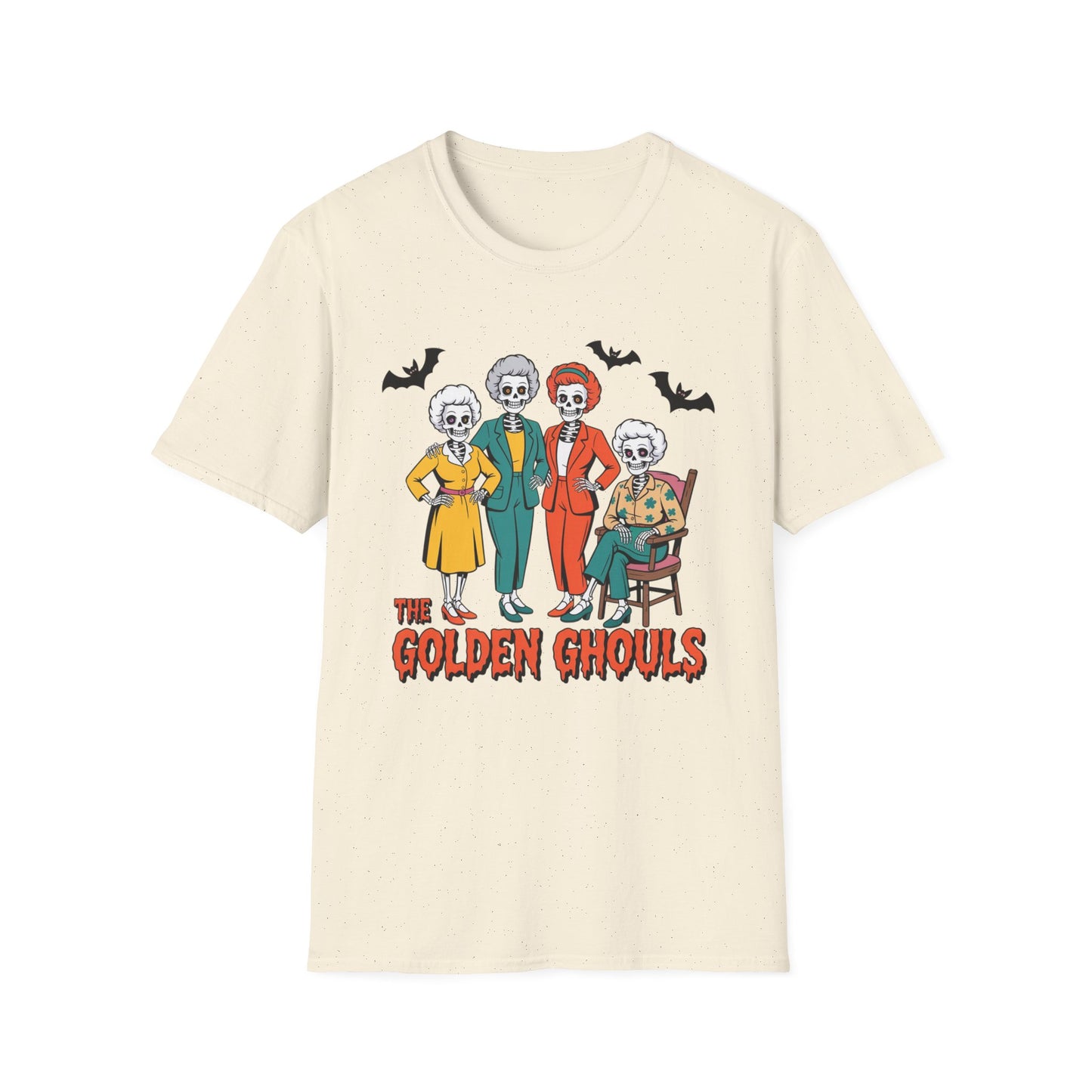 Golden Ghouls Unisex T-Shirt, Halloween Costume Tee, Spooky Style Shirt, Casual Fall Wear, Perfect for Ghoulish Gatherings