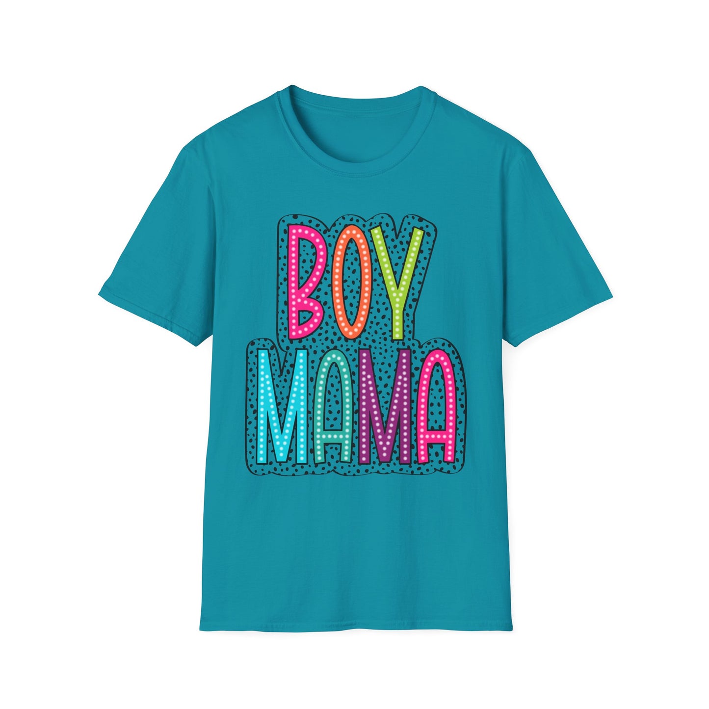 Boy Mama Colorful Graphic Tee for Moms