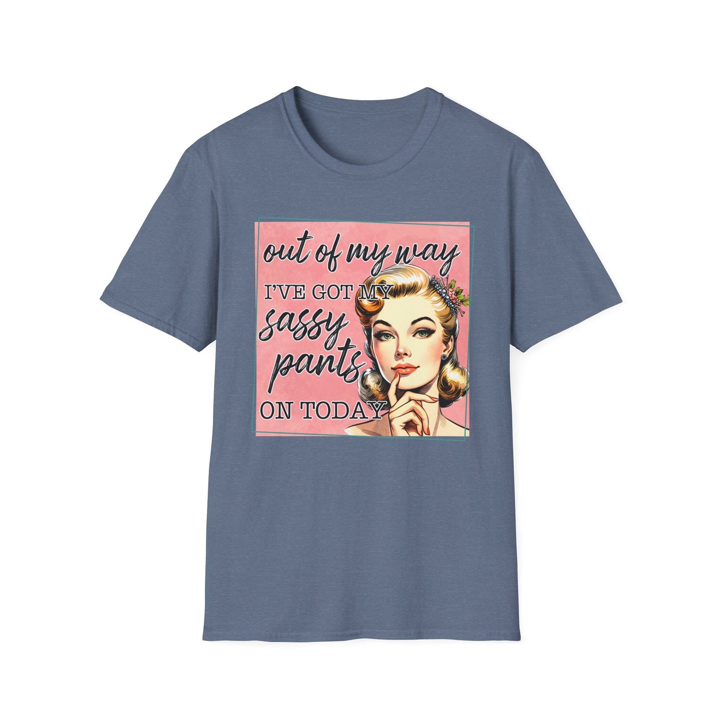Sassy Pants Unisex Softstyle T-Shirt - Fun Retro Graphic Tee