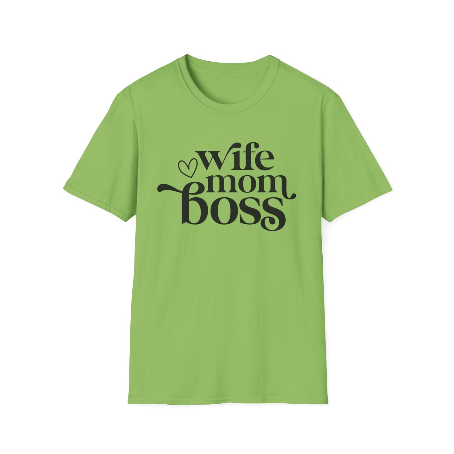 Wife Mom Boss T-Shirt, Women's Empowerment Tee, Gift for Moms, Casual Wear, Perfect for Mother's Day