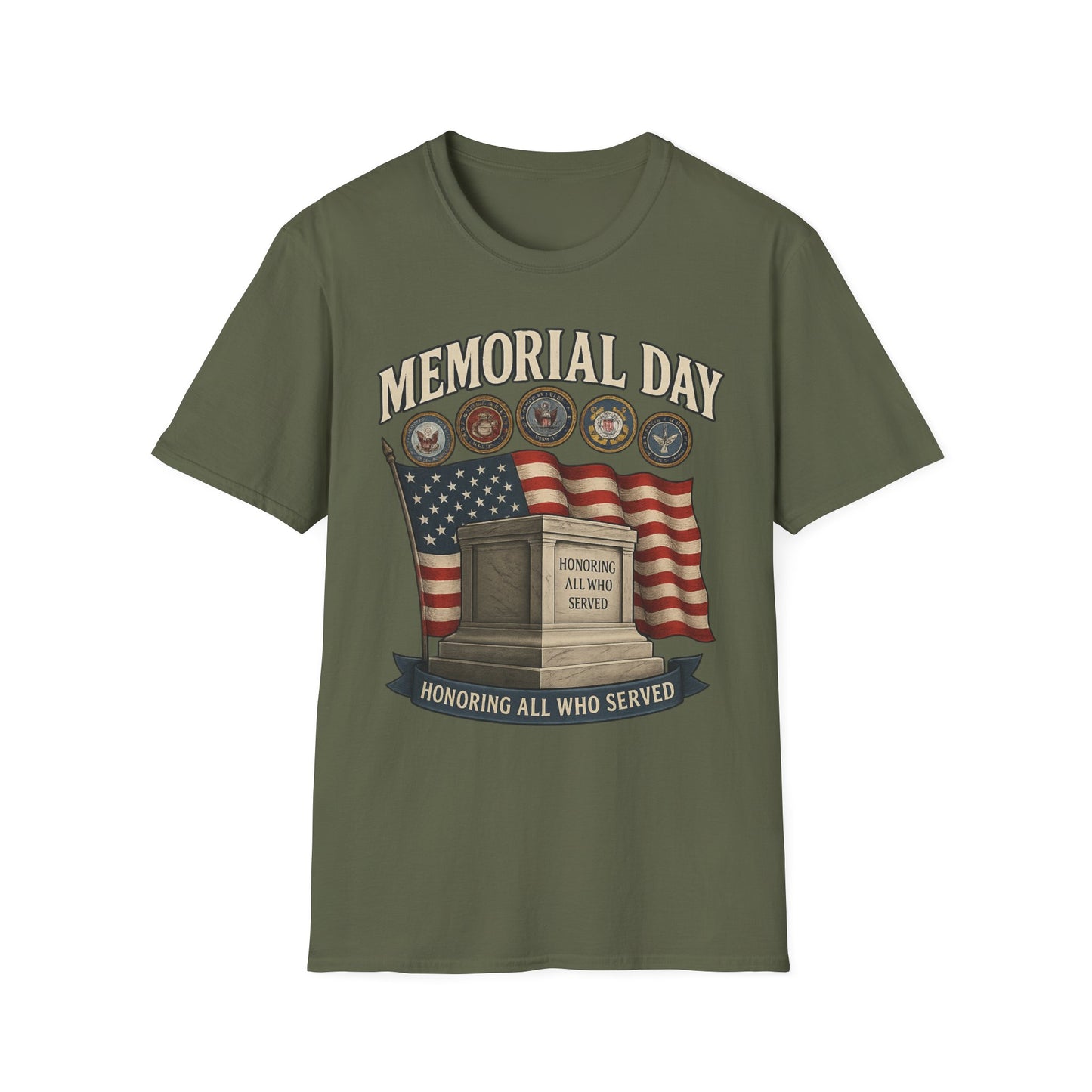 Memorial Day Tribute T-Shirt - Honoring All Who Served