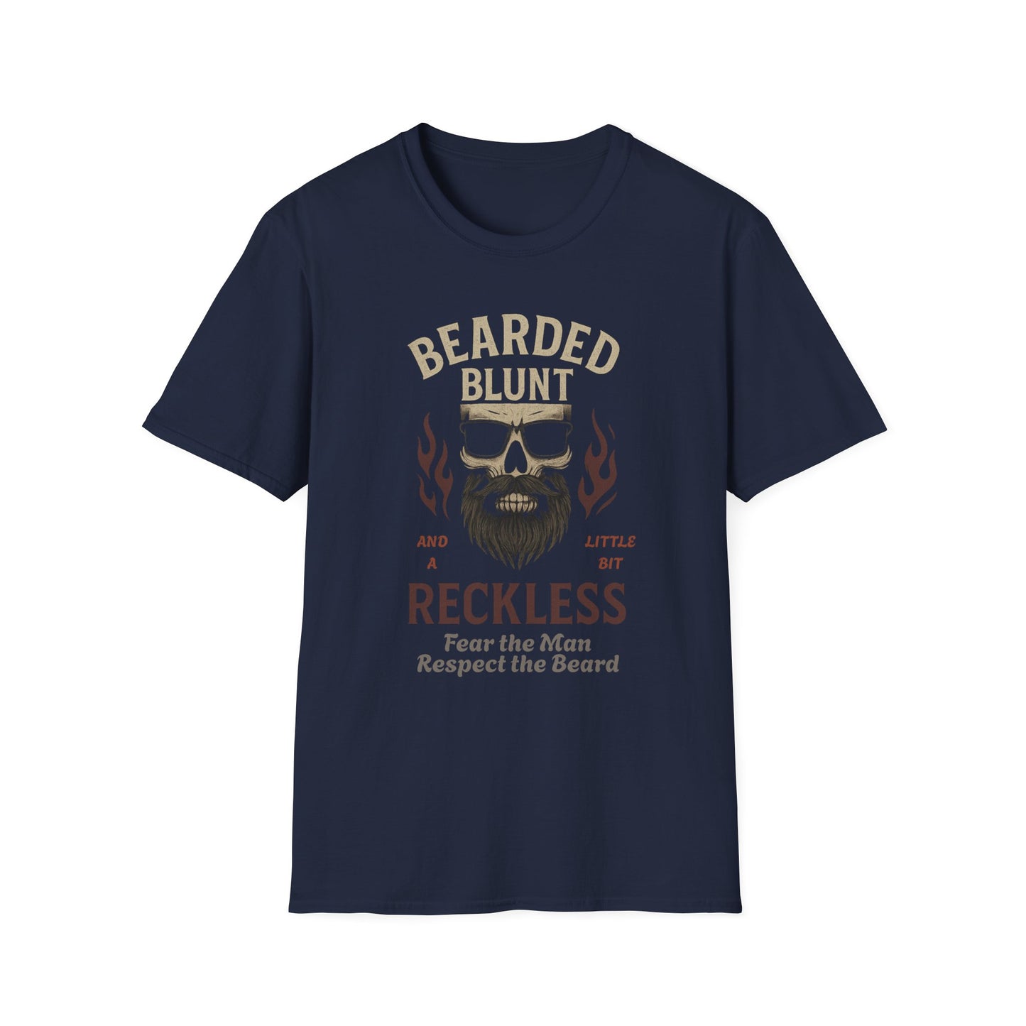 Bearded and Reckless Unisex Tee for Beard Lovers