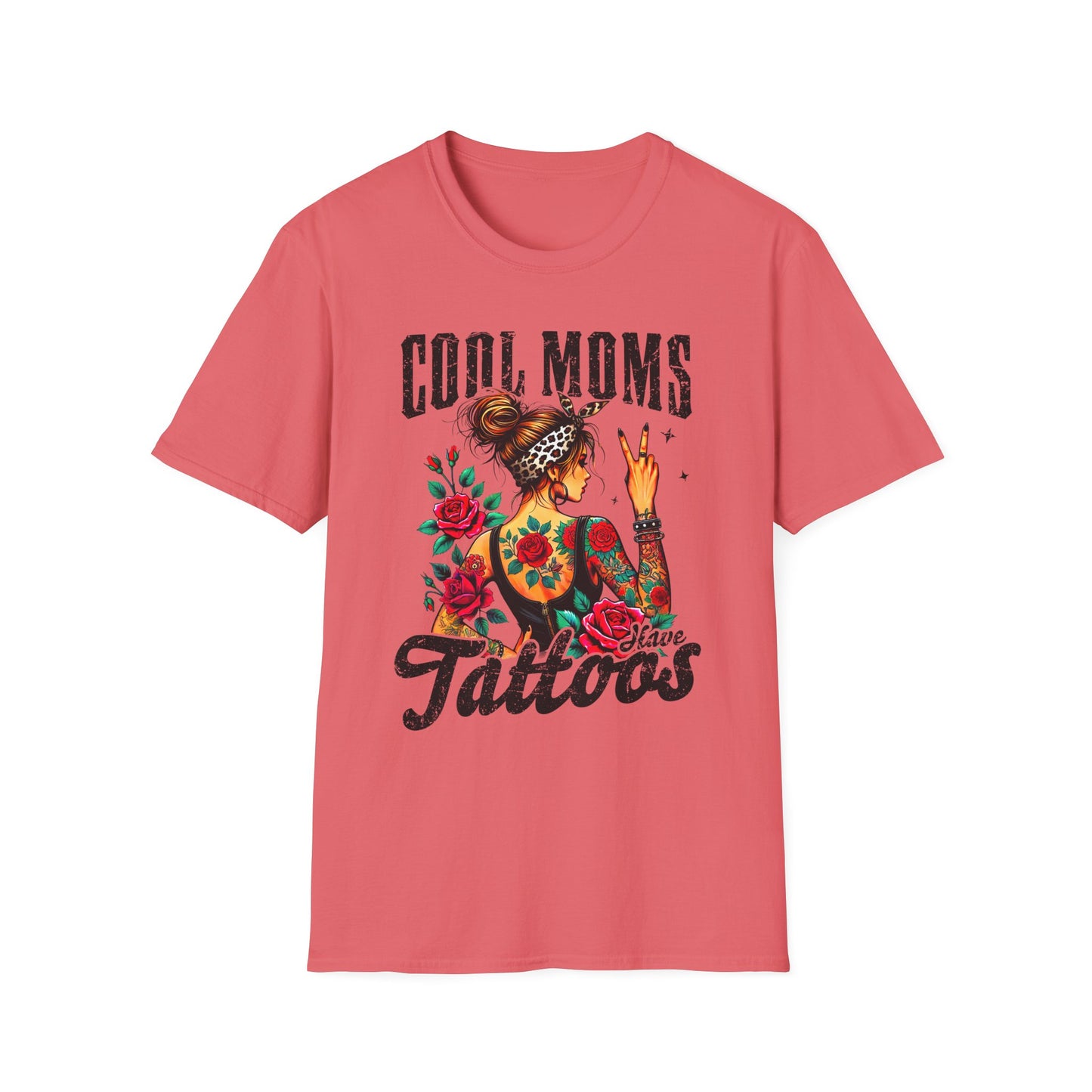 Cool Moms Tattoo Graphic T-Shirt