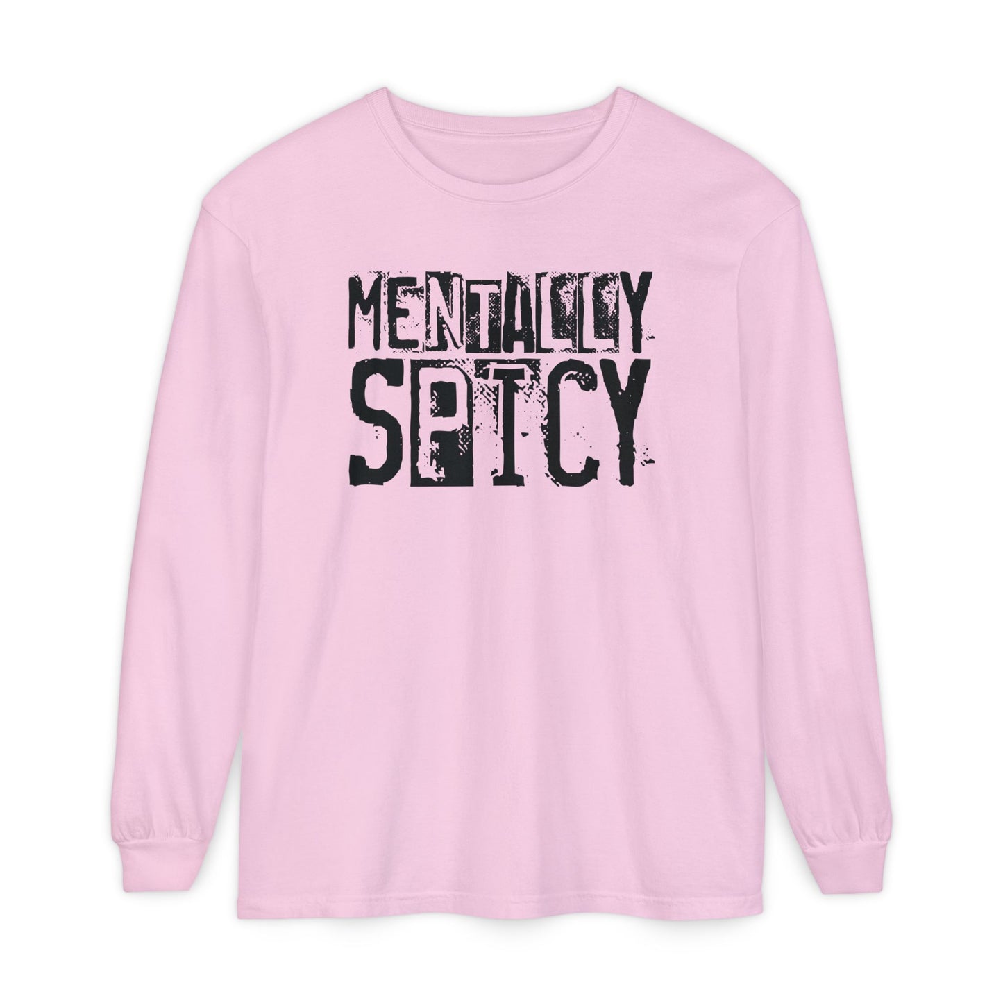 Mentally Spicy - Long Sleeve Tee - Fun Graphic Shirt for Casual Wear, Gift for Friends, Quirky Apparel for Everyday Comfort, [...]