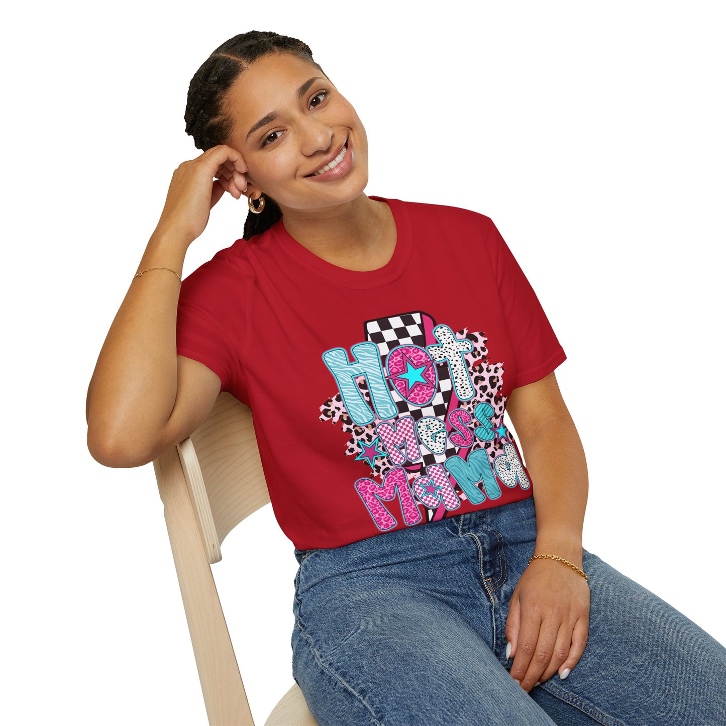 Fun 'Hot Mess Mama' T-Shirt - Perfect for Moms!