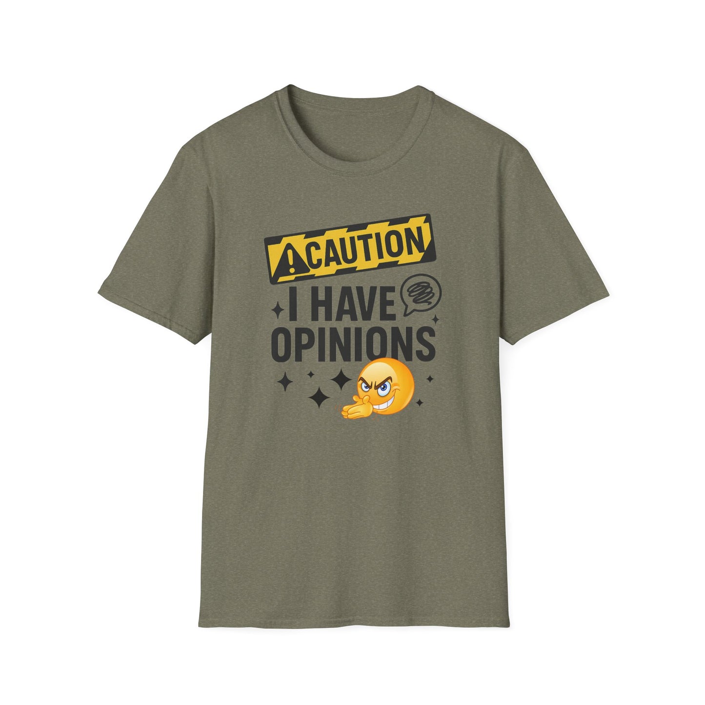 Caution I Have Opinions - Softstyle T-Shirt