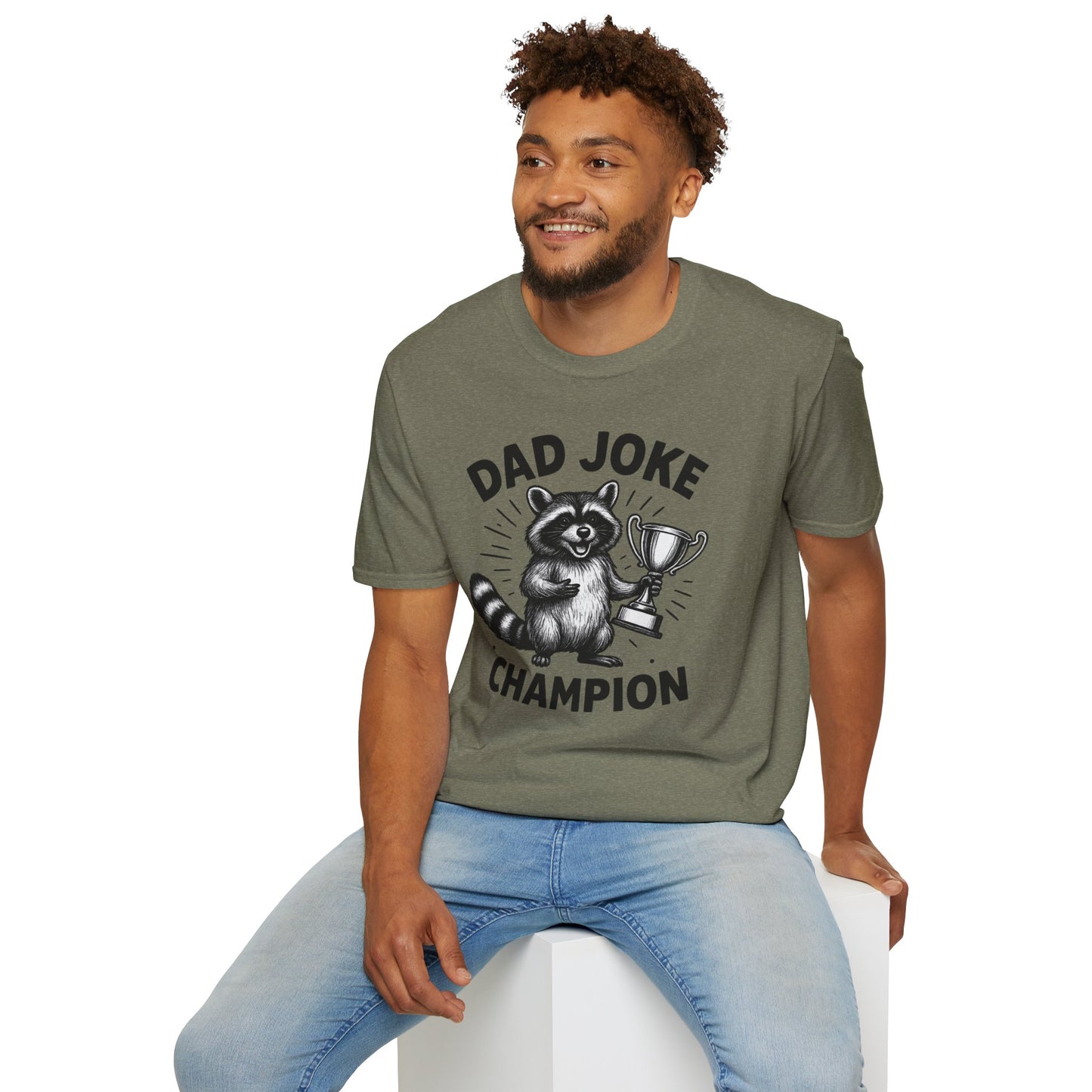 Dad Joke Champion T-Shirt, Funny Dad Gift, Unisex Tee, Perfect for Father's Day, Humor Shirt for Parent, Gift for Dad