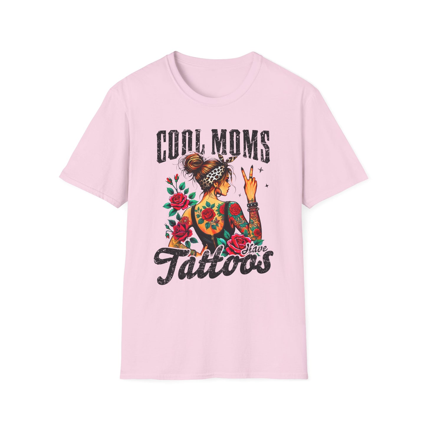 Cool Moms Tattoo Graphic T-Shirt