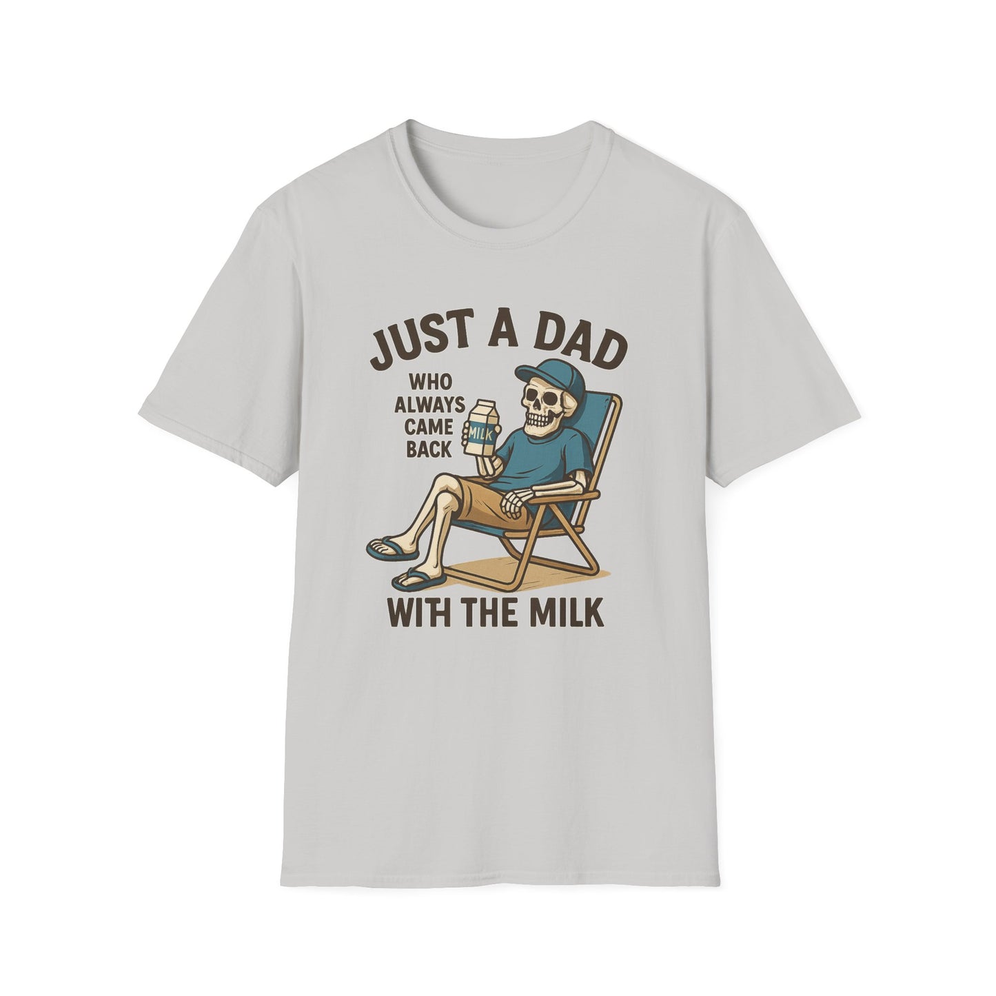Just a Dad with the Milk Tee, Funny Father's Day Shirt