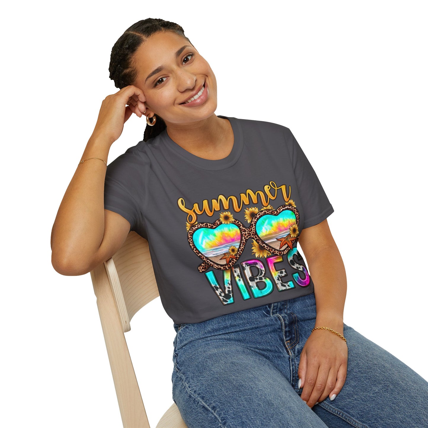 Summer Vibes Graphic -Tee for a Chill Summer
