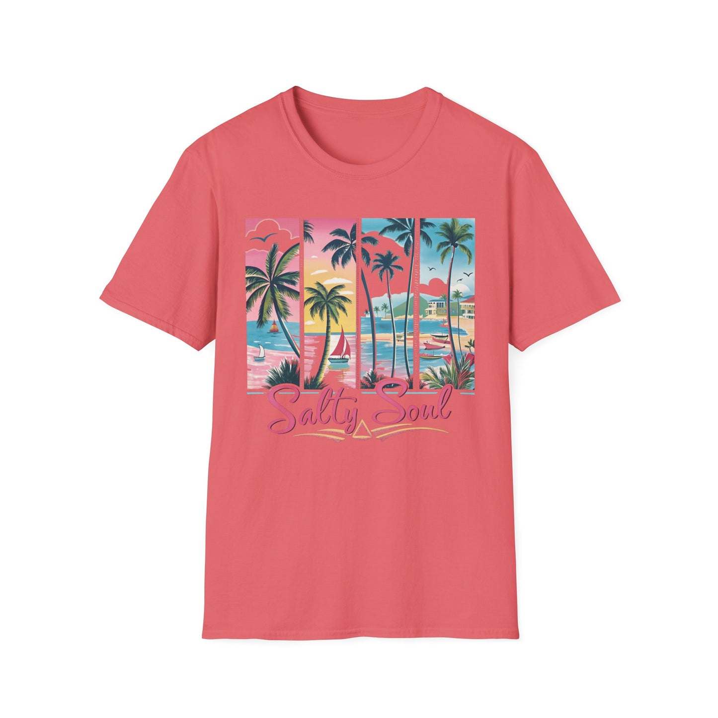 Salty Soul Tropical Vibe Tee for Beach Lovers