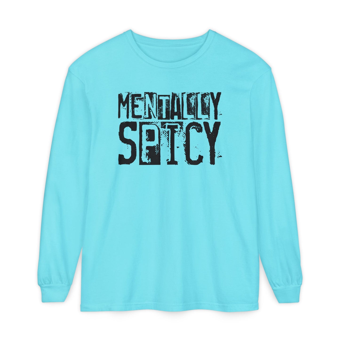 Mentally Spicy - Long Sleeve Tee - Fun Graphic Shirt for Casual Wear, Gift for Friends, Quirky Apparel for Everyday Comfort, [...]