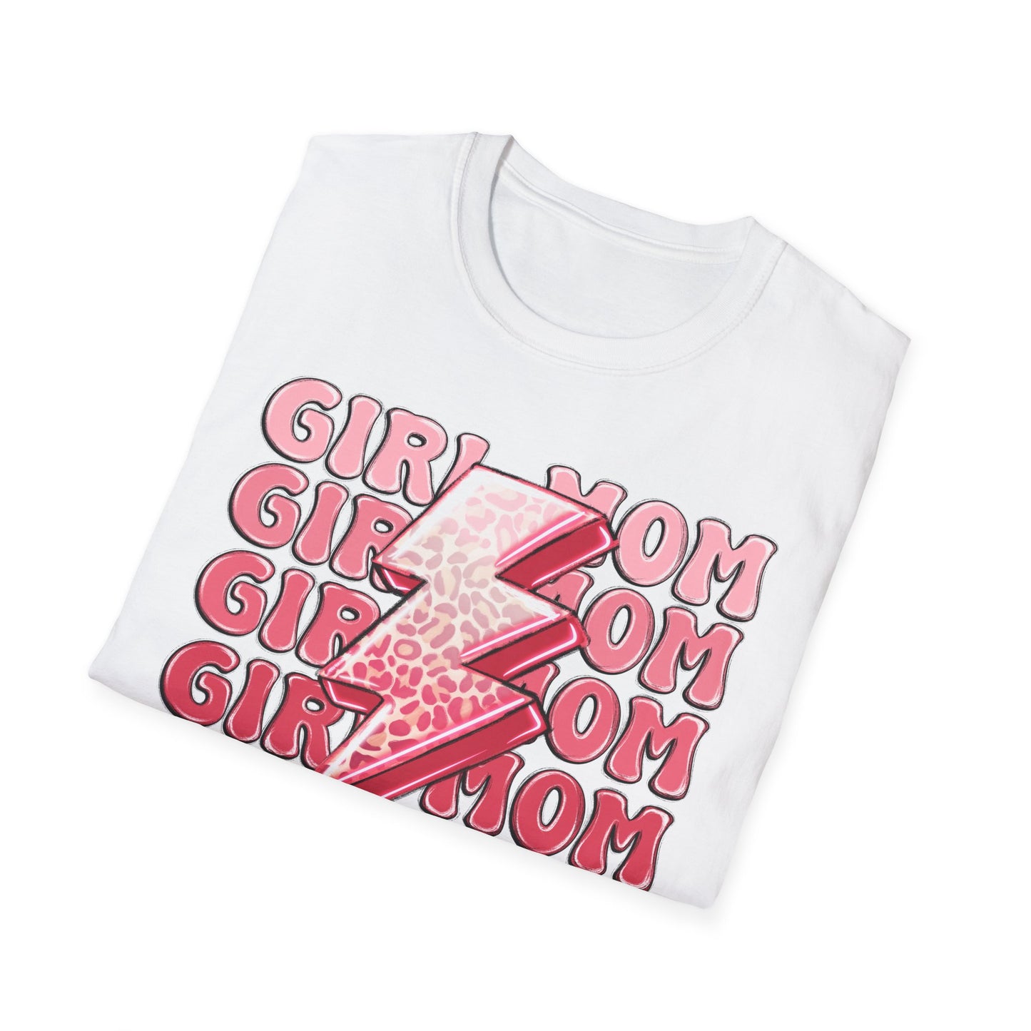 Girl Mom Softstyle T-Shirt - Trendy Casual Tee for Moms