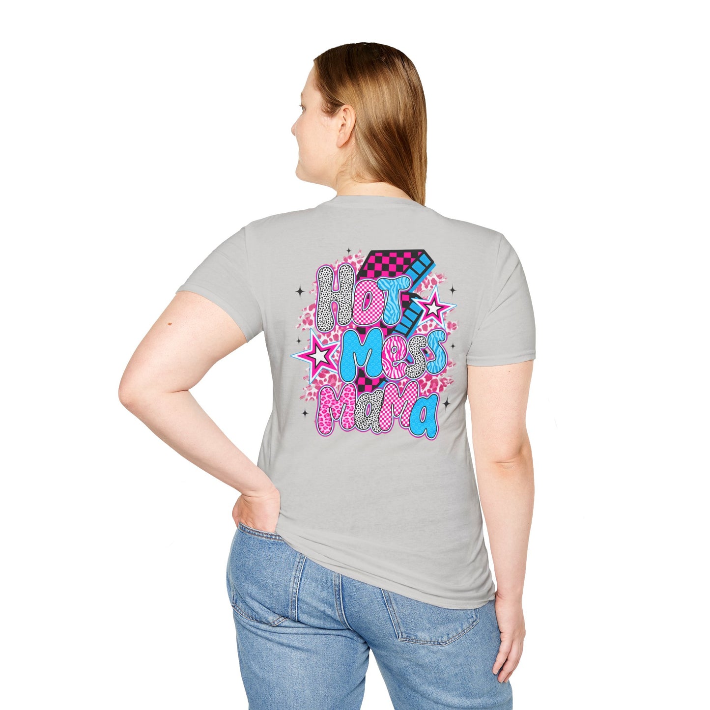 Hot Mess Vibes Fun Graphic Tee