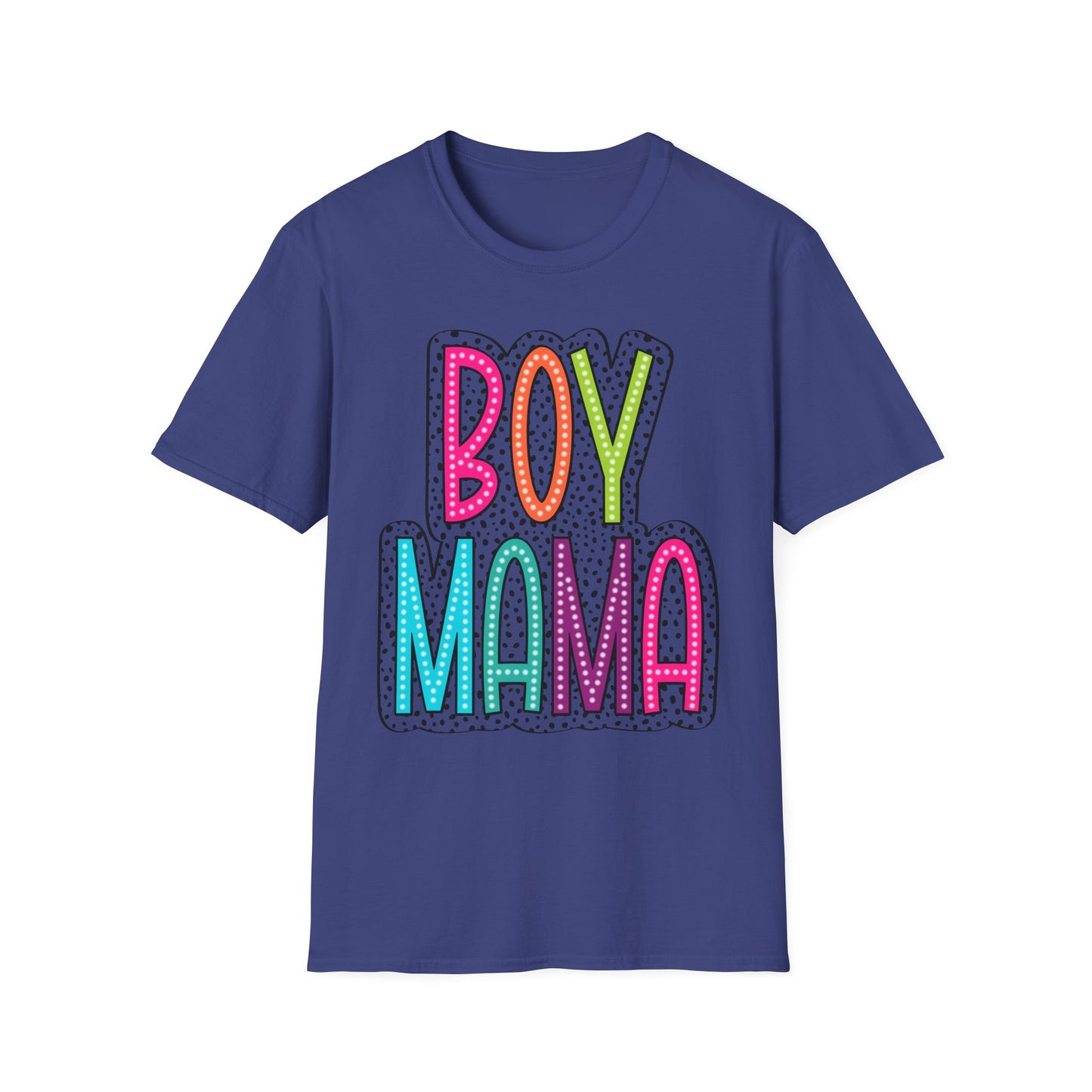 Boy Mama Colorful Graphic Tee for Moms