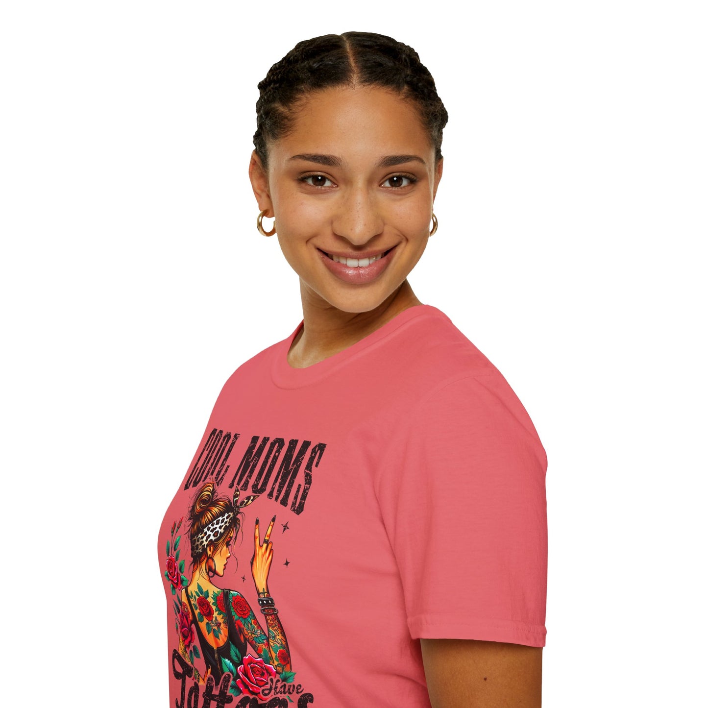 Cool Moms Tattoo Graphic T-Shirt