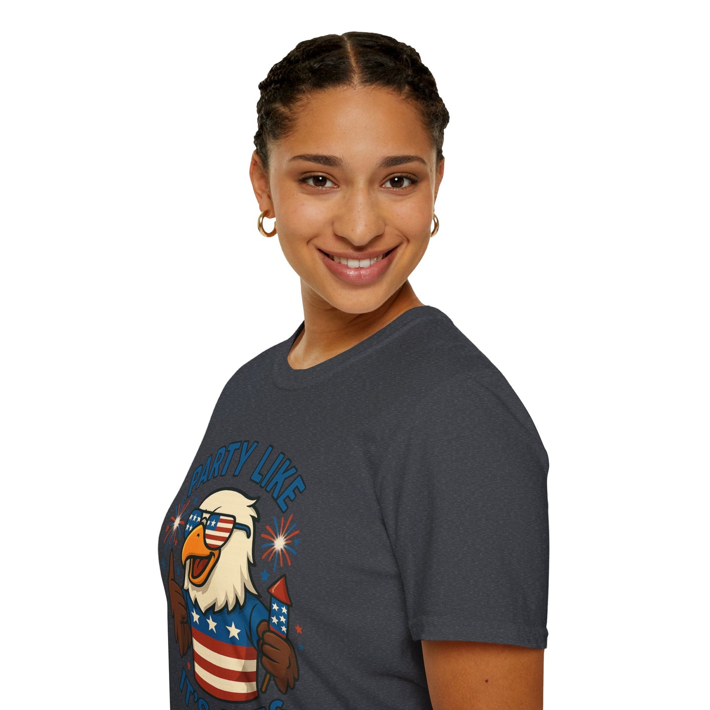 Patriotic 4th of July Party T-Shirt - 'Party Like It's 1776'