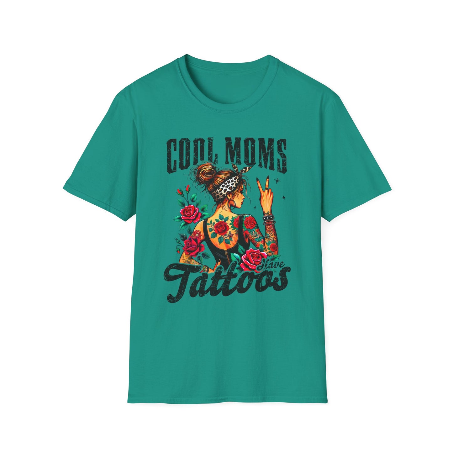 Cool Moms Tattoo Graphic T-Shirt