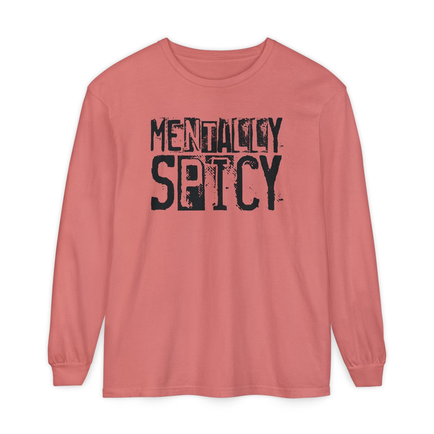 Mentally Spicy - Long Sleeve Tee - Fun Graphic Shirt for Casual Wear, Gift for Friends, Quirky Apparel for Everyday Comfort, [...]