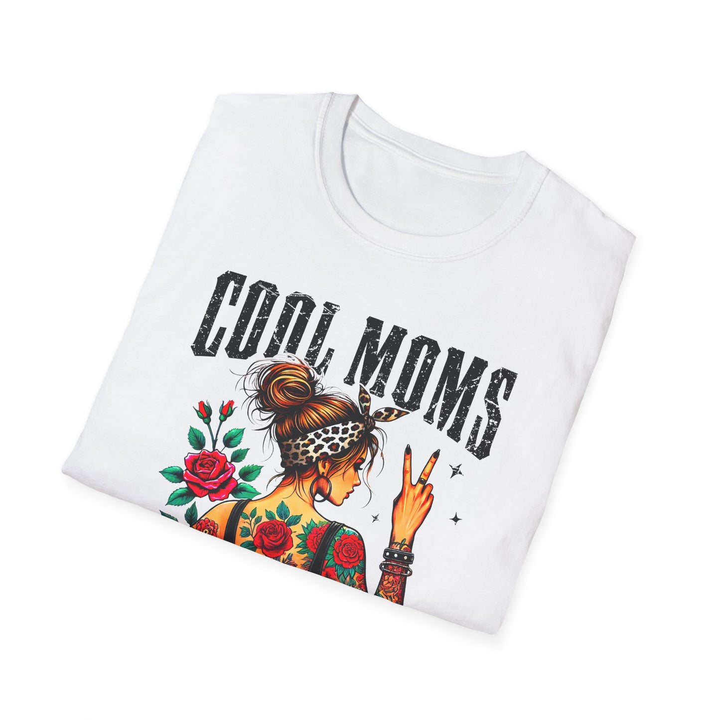 Cool Moms Tattoo Graphic T-Shirt